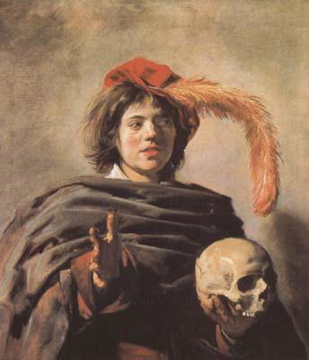 Frans Hals Young Man with a Skull (mk08) France oil painting art